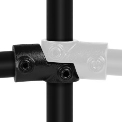 Rohrverbinder Winkelgelenk Verstellbar (Pro Stück) - Typ 49C - 33,7 mm (Schwarz) (Klemp)