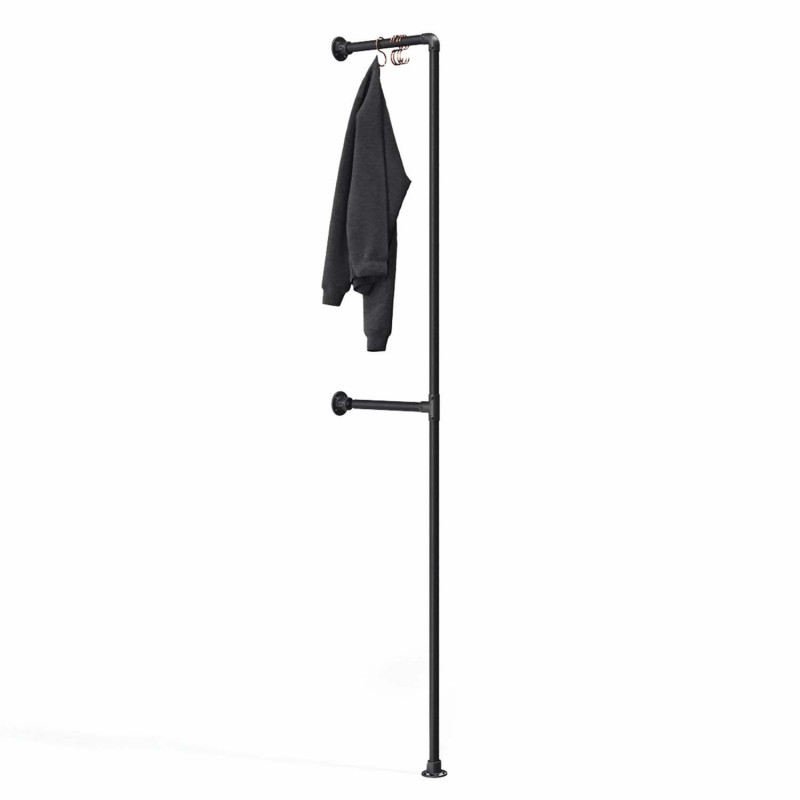 Clothes Rack Münster - Wall mounted - Black, Steel, Klemp