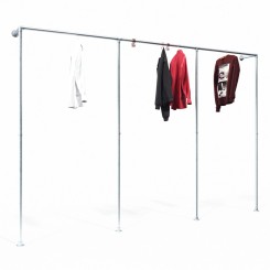 Clothes Rack Hannover - Wall mounted - Galvanized (Klemp)