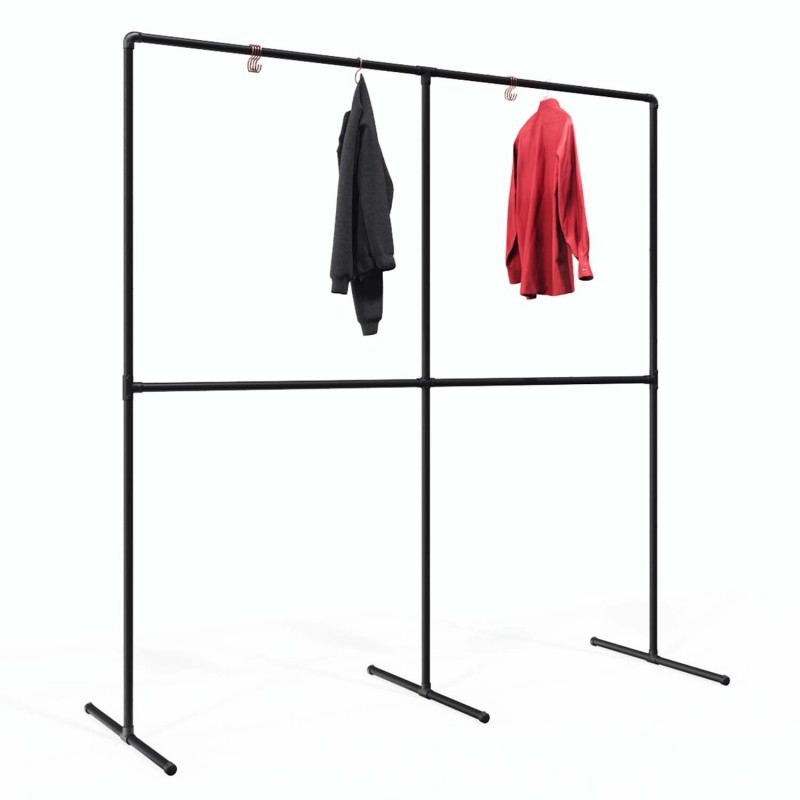 Clothes Rack Frankfurt - Freestanding - Black (Klemp) - Kits
