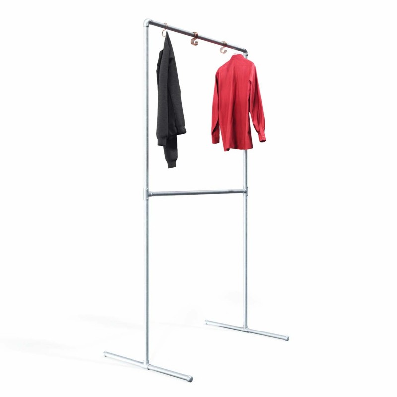Clothes Rack Hamburg - Freestanding - Galvanized (Klemp) - Kits