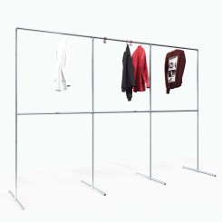 Clothes Rack Stuttgart - Freestanding - Galvanized (Klemp)
