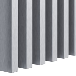 MDF Classic Slats 30x40 - Brushed silver - 17 pieces (Klemp)