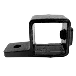 Quadratische Rohrverbinder Ösenteil Mit Einzellasche - Typ 55S-40 - 40 mm (schwarz) (Klemp)