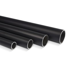 Tubo de aluminio negro - 33,7 x 3,0 mm (Klemp)