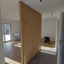 Free standing slat wall - White mat (Klemp)