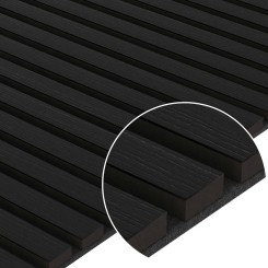 Acoustic panel natural veneer - Black oak ()