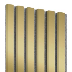 Lamellenleisten aus MDF auf Filz 275 x 30 cm - Gold (Klemp)