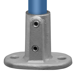 Brida de base de barandilla Typ 12C, 33,7 mm , Galvanizado (Klemp)