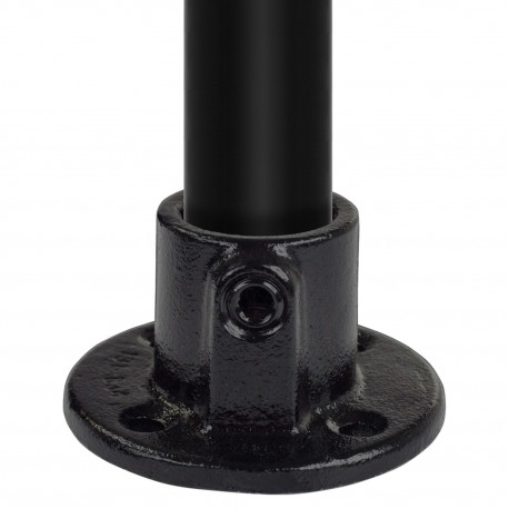 FlangeTyp 10E, 48,3 mm, Black (Klemp) - Black Tubefittings