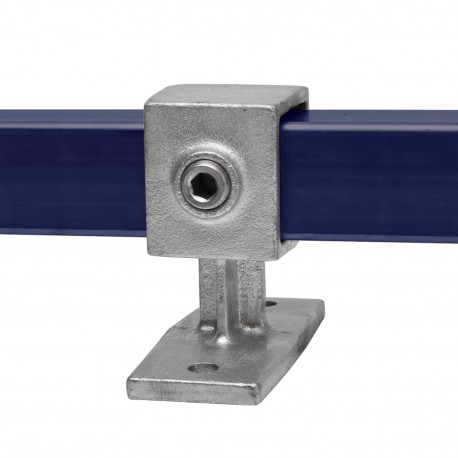 Handrail support Typ 34S, 40 mm, Galvanized (Klemp) - Square Tubefittings